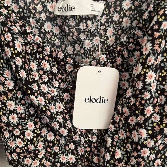 Nordstrom | Elodie by Nordstrom Floral Cropped Long Sleeve - Picture 4 of 5
